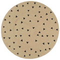 Rug Braided Jute Natural 90 x 90 cm Floor Mat Home Decor Floor Variant 4