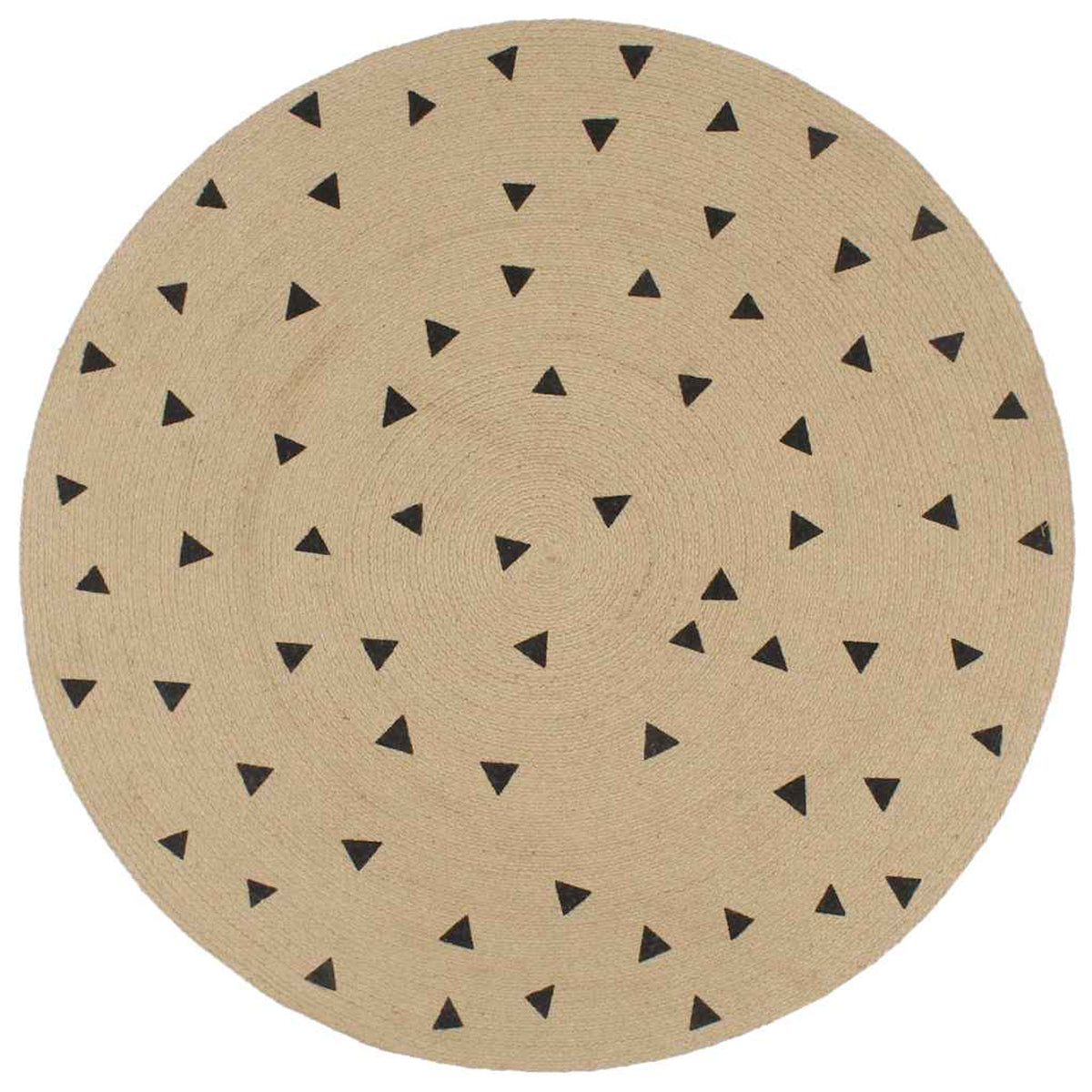 Rug Braided Jute Natural 90 x 90 cm Floor Mat Home Decor Floor Variant 4