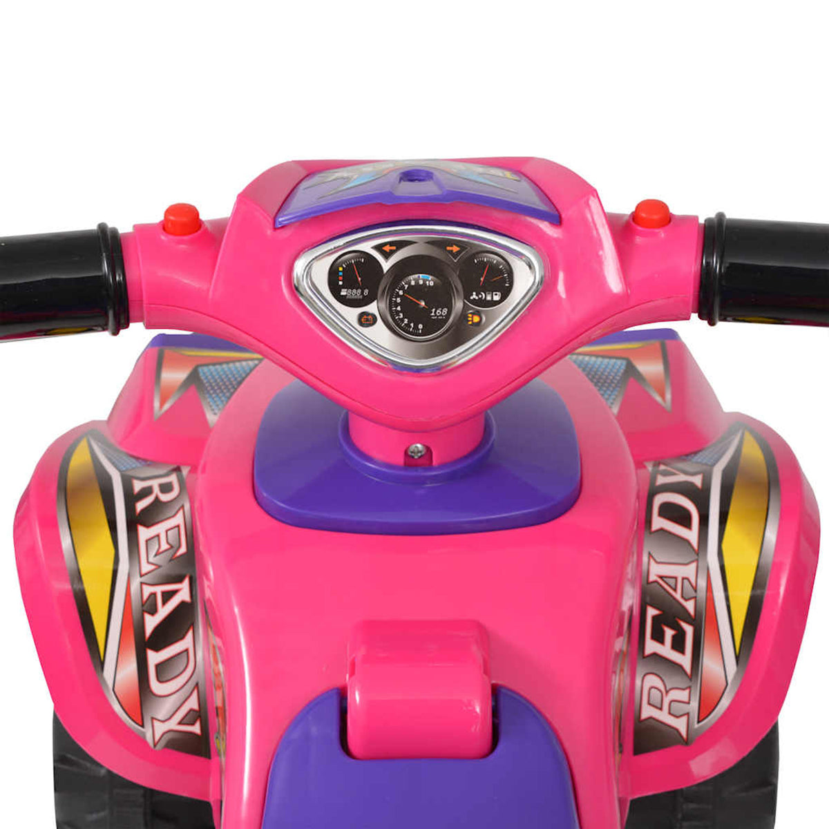 Children'S Ride-On Atv Plastic Pink With Storage 60 x 38 x 42 cm Push Sound