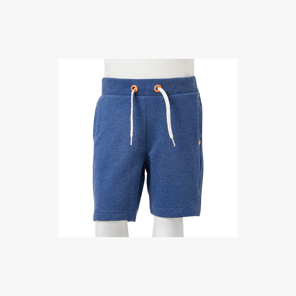 Shorts Cotton Dark Blue Melange 128 Kids' Bottoms Kids' Bottom Kids'Shorts 128