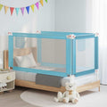 Toddler Safety Bed Rail Fabric (100% Polyester) Blue 160 x 25 x 95 cm Bedguard
