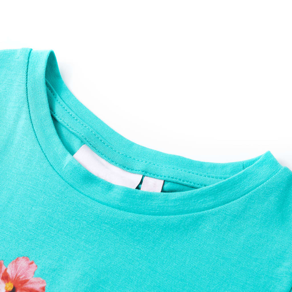 Kids T-Shirt Cotton Mint 116 Children's Top Kids Clothing Kids Wear Kids' Tops