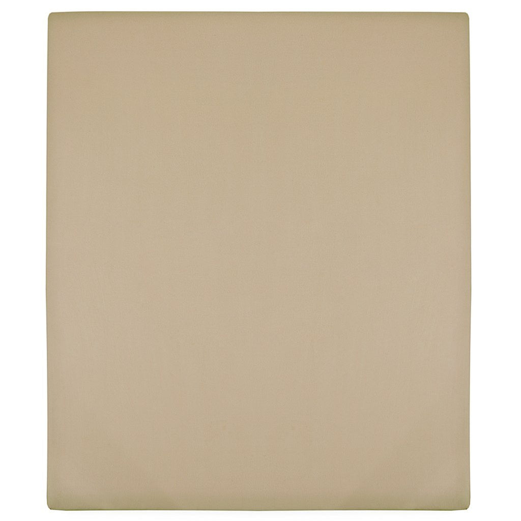 Jersey Fitted Sheet Cotton Taupe 200 x 160 cm Bedroom Furniture Bedstead