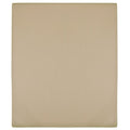 Jersey Fitted Sheet Cotton Taupe 200 x 160 cm Bedroom Furniture Bedstead