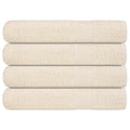 Towel Cotton Cream 200 x 80 cm Bathroom Bath Linen Home Towels 4 pcs Sauna