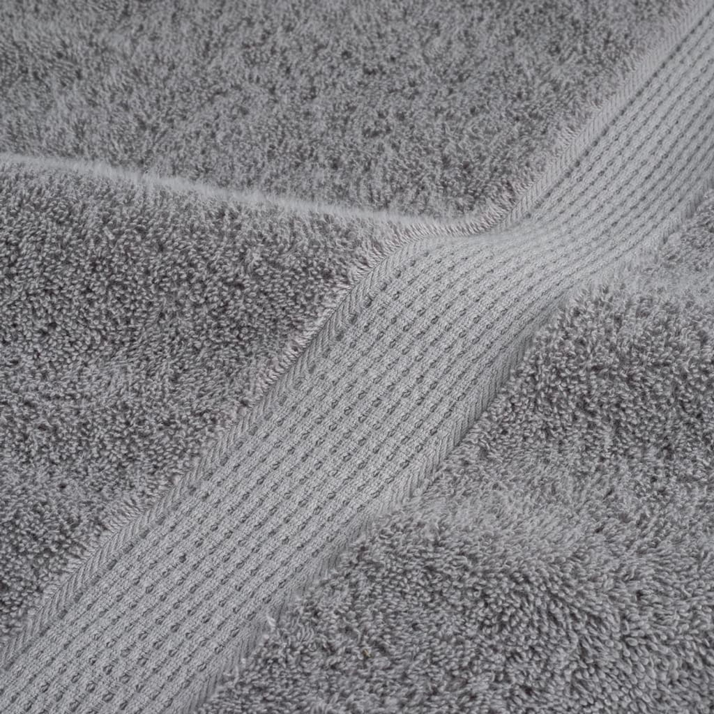 Towel Cotton Grey 50 x 30 cm Bathroom Bath Linen Home Towels 4 pcs Variant 2