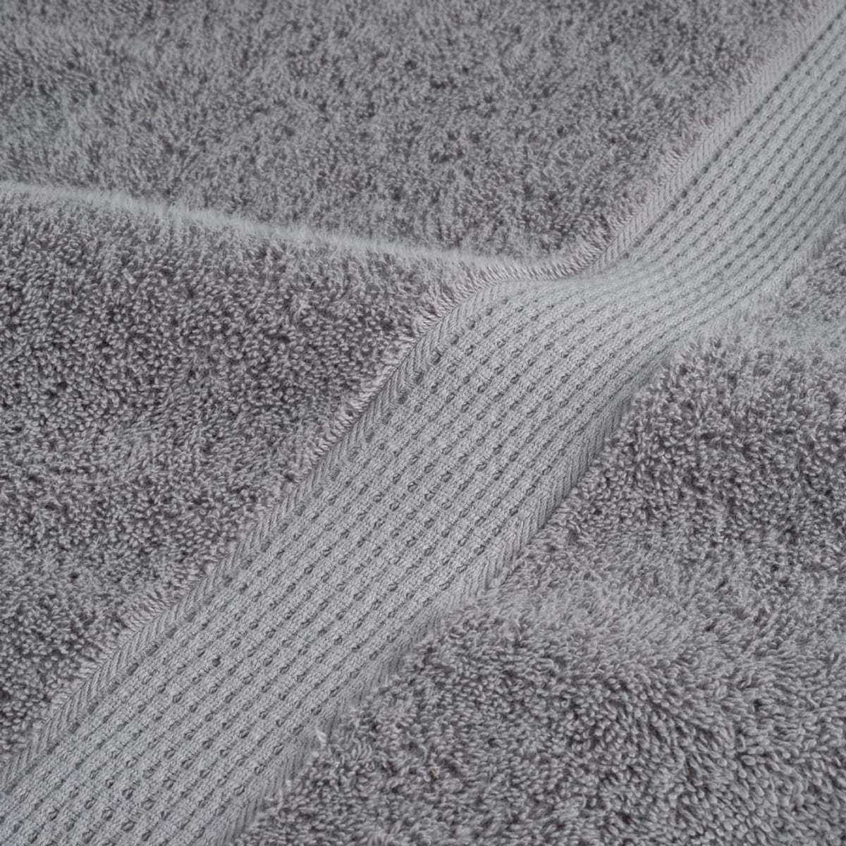 Towel Cotton Grey 50 x 30 cm Bathroom Bath Linen Home Towels 4 pcs Variant 2