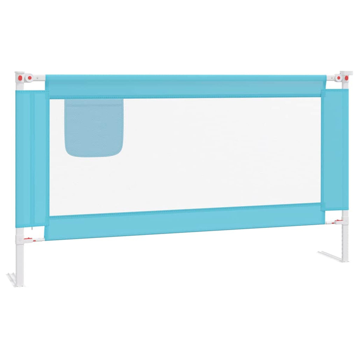 Toddler Safety Bed Rail Fabric (100% Polyester) Blue 150 x 25 x 95 cm Bedguard
