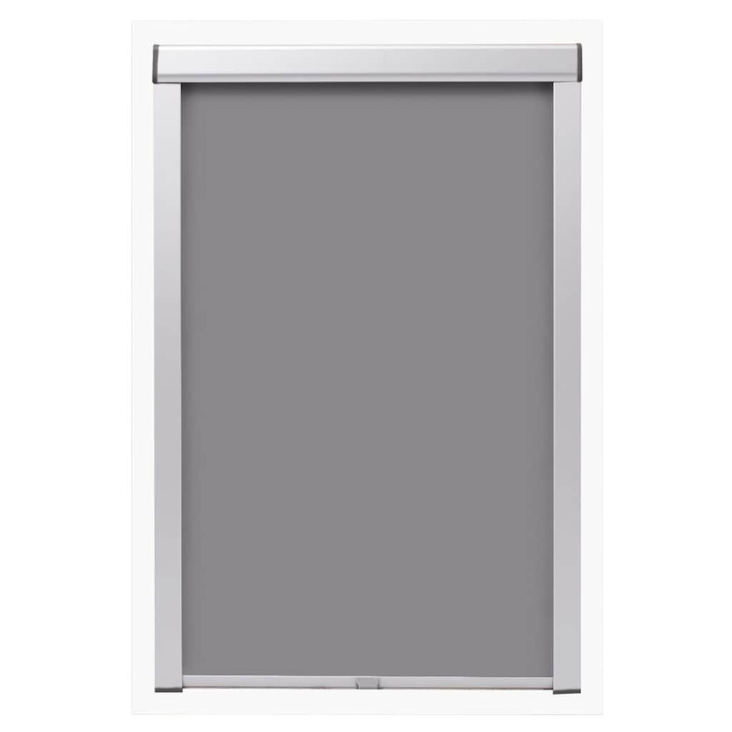 Roller Blind Blackout Fabric Grey 116.3 x 140 cm Window Shade Window Covering