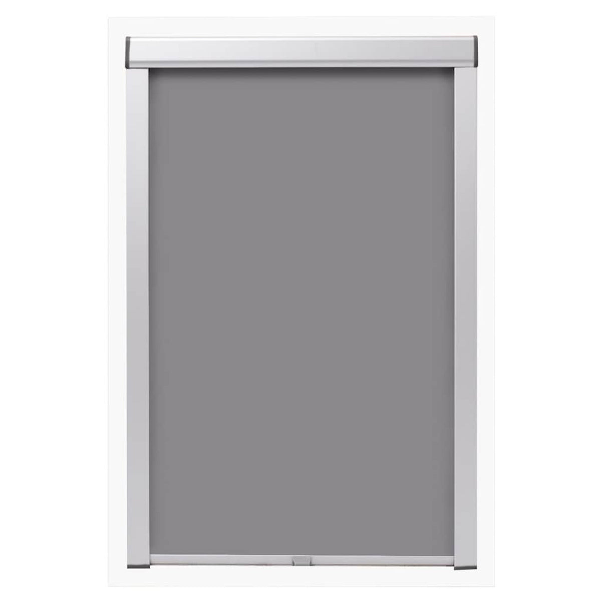 Roller Blind Blackout Fabric Grey 116.3 x 140 cm Window Shade Window Covering