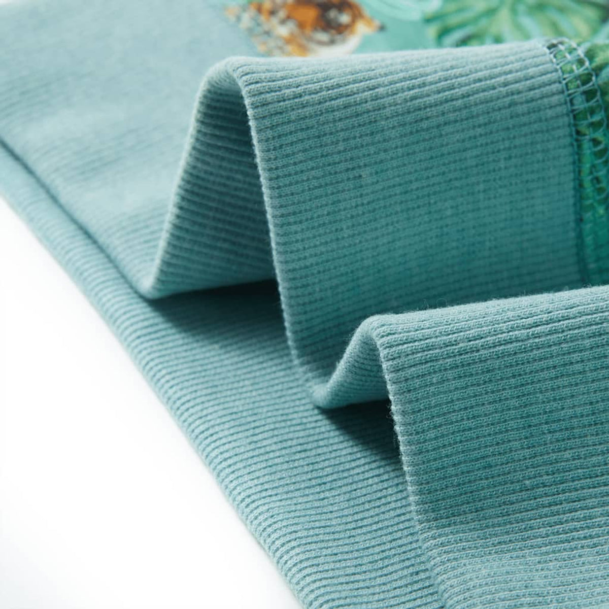 Sweatshirt Cotton Light Green Melange 104 Kids Clothing Children's Top 104