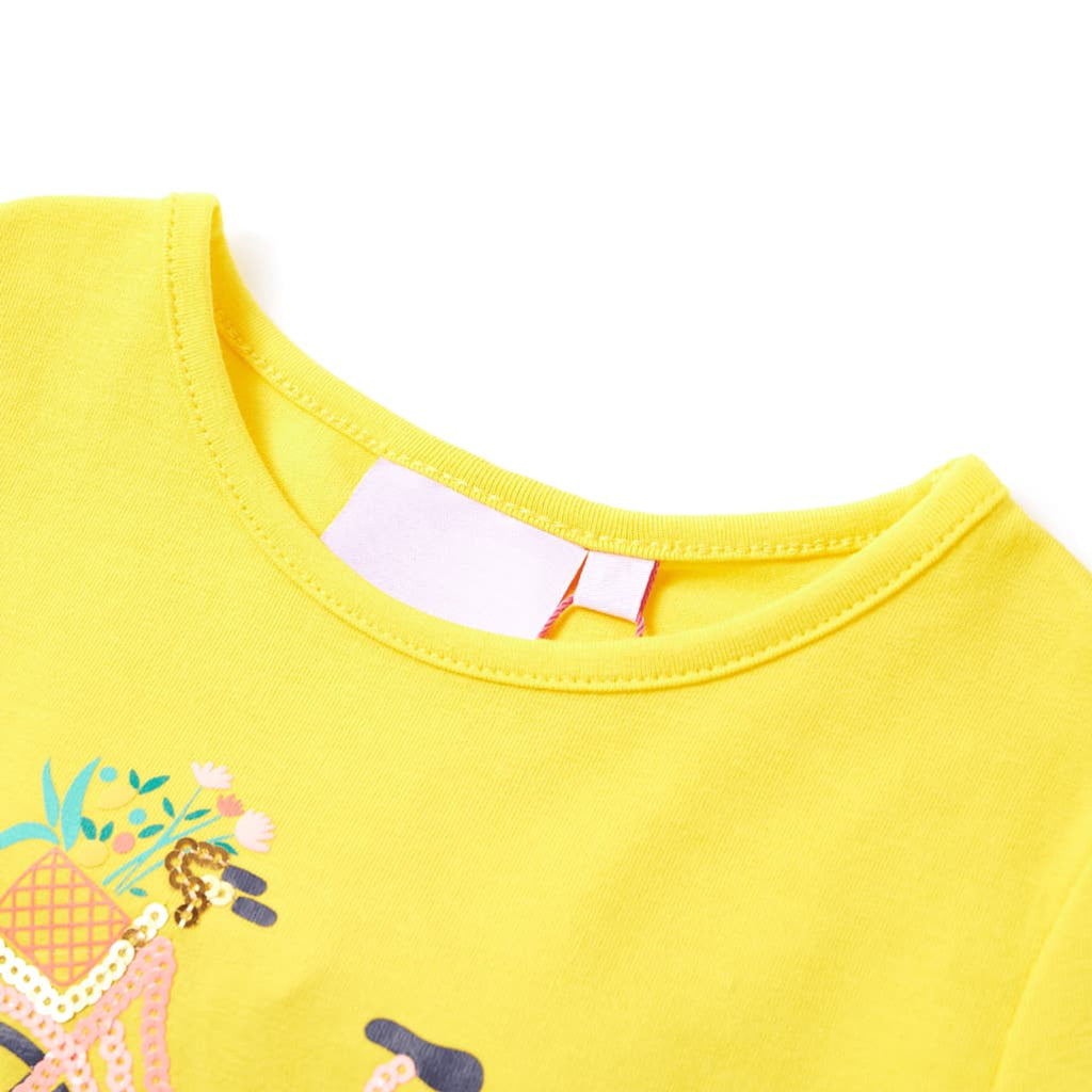 Kids T-Shirt Cotton Yellow 116 Children's Top Kids Clothing Kids Variant 2