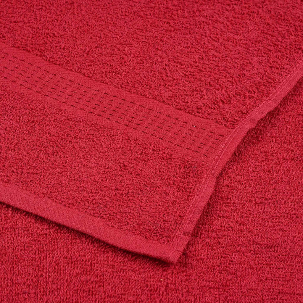 Towel Cotton Red 50 x 30 cm Bathroom Bath Linen Home Towels 2 pcs Guest 50x30cm