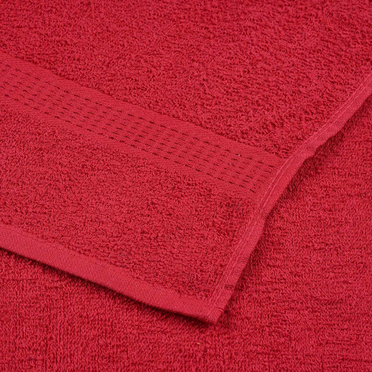 Towel Cotton Red 50 x 30 cm Bathroom Bath Linen Home Towels 2 pcs Guest 50x30cm