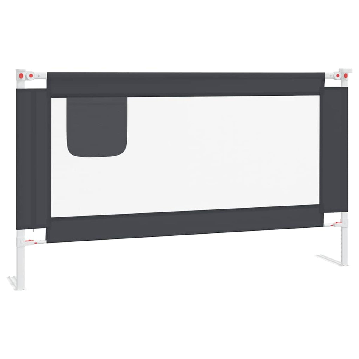 Toddler Safety Bed Rail Dark Fabric (100% Polyester) Dark Grey 140 x 25 x 95