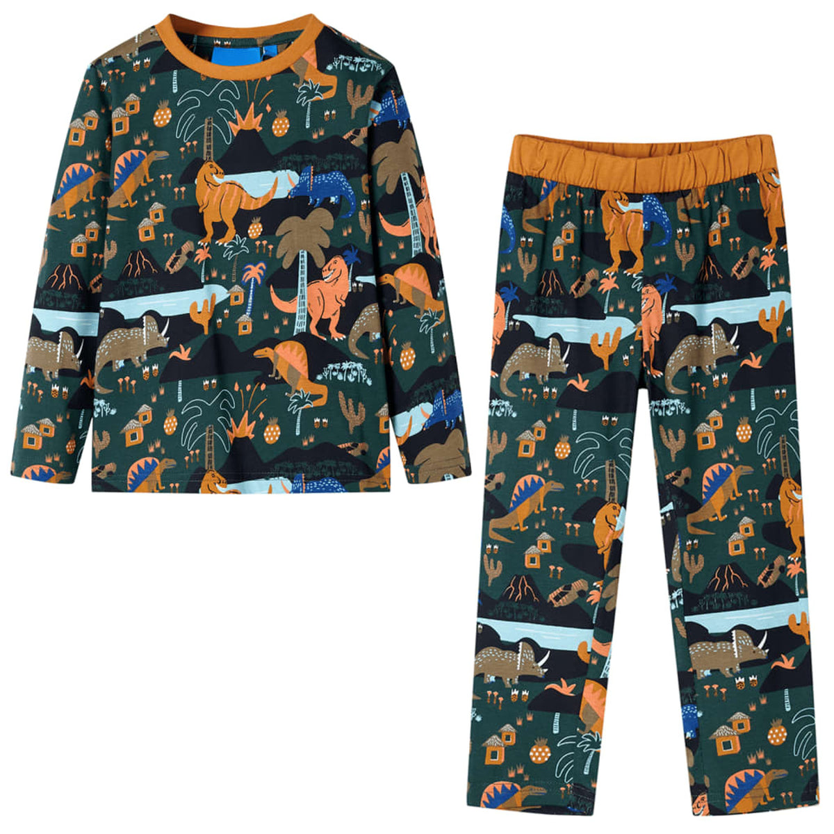 Kids' Sleepwear Cotton Dark Green 116 Kids'Pyjamas Long 116 (suitable for 5-6