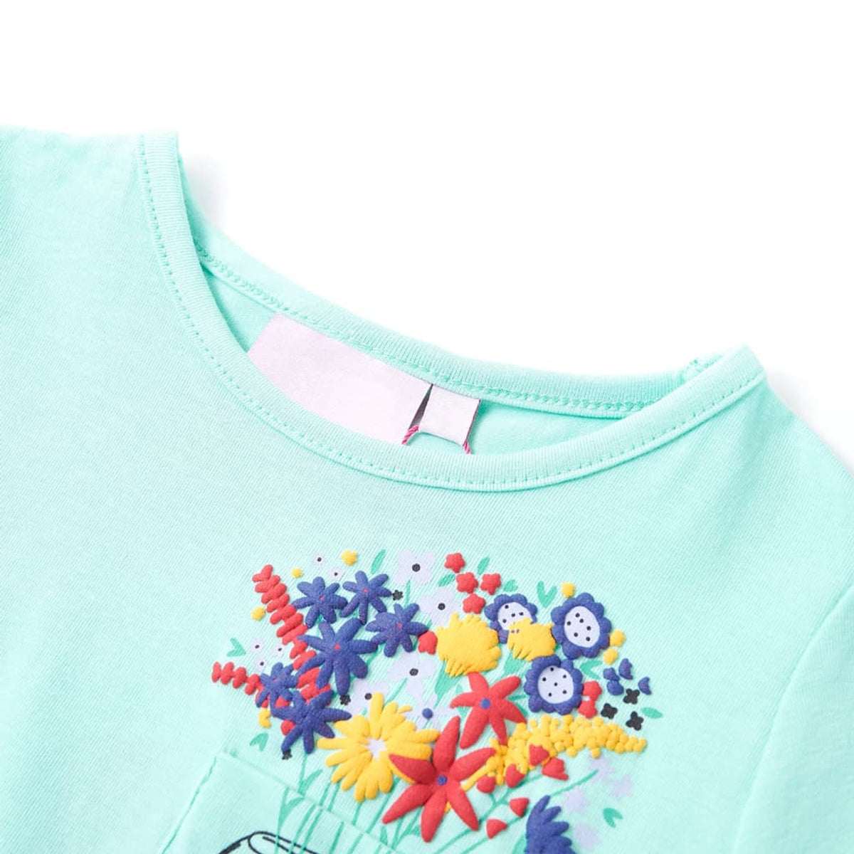 Kids T-Shirt Cotton Light Mint 128 Children's Top Kids Clothing Kids Variant 4