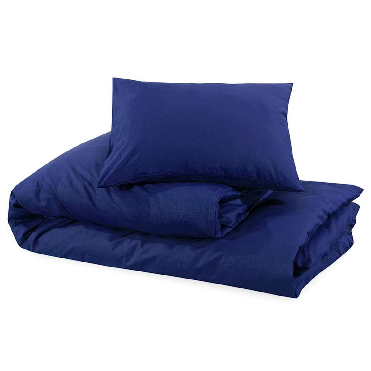 Duvet Cover Cotton Navy Blue 220 x 260 cm Bedding Bed Linen Bedroom Quilt