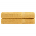 Towel Cotton Gold 200 x 80 cm Bathroom Bath Linen Home Towels 2 pcs Variant 2