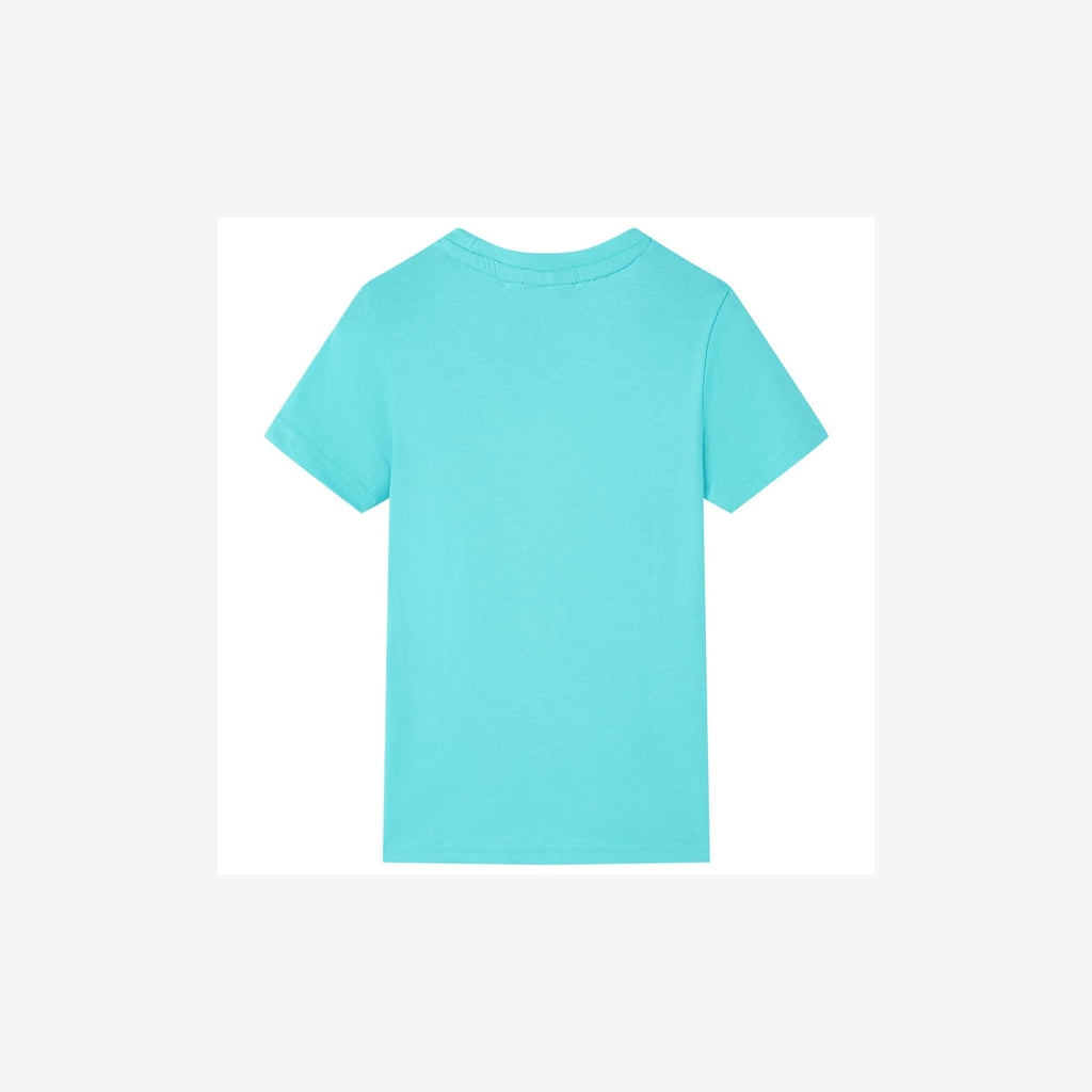 Kids T-Shirt Cotton Aqua 140 Children's Top Kids Clothing Kids Wear Kids' Tops