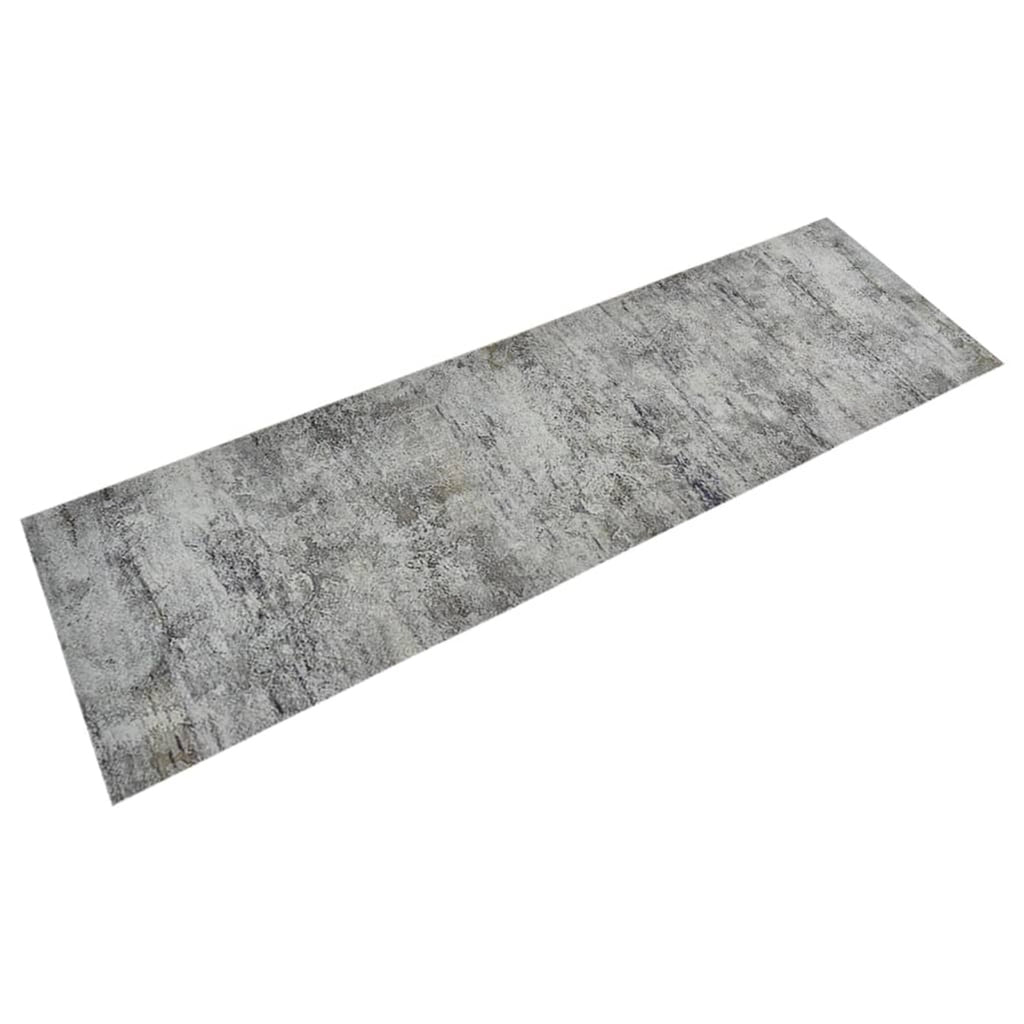 Rug Velvet (100% Polyamide) Grey 180 x 60 x 0.5 cm Floor Mat Home Variant 4