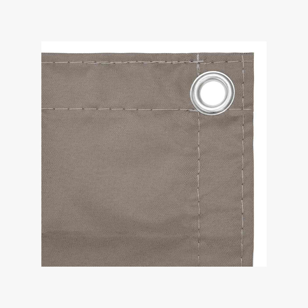 Balcony Screen Oxford Fabric Taupe Waterproof UV Resistant 75 x 400 cm 75x400cm