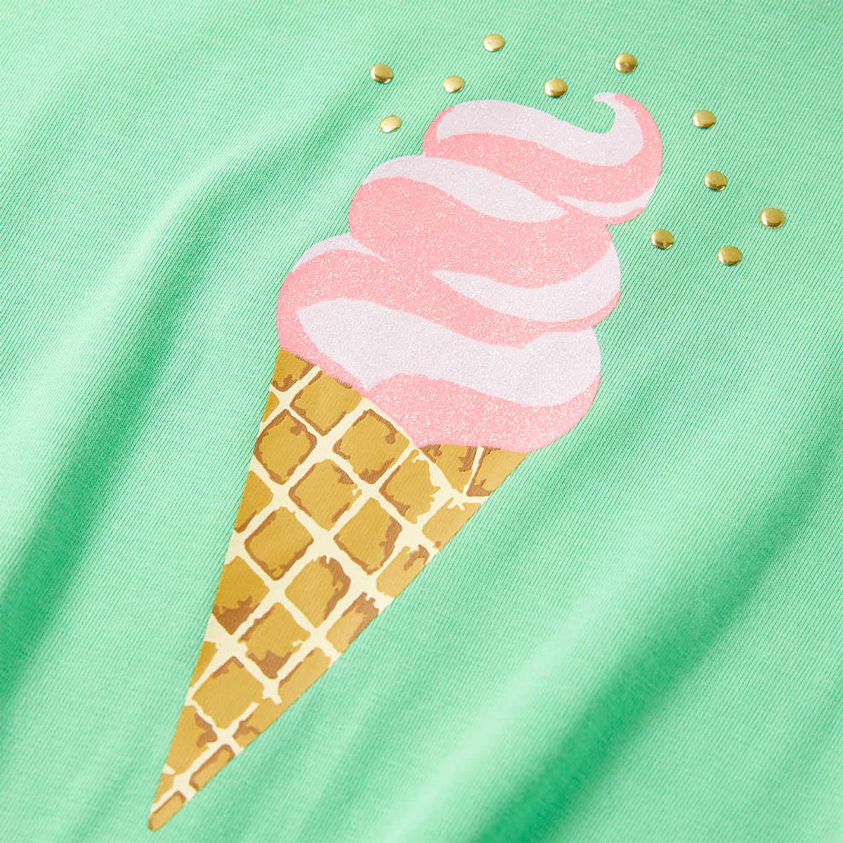 Kids T-Shirt Cotton Light Green 104 Children's Top Kids Clothing Variant 2