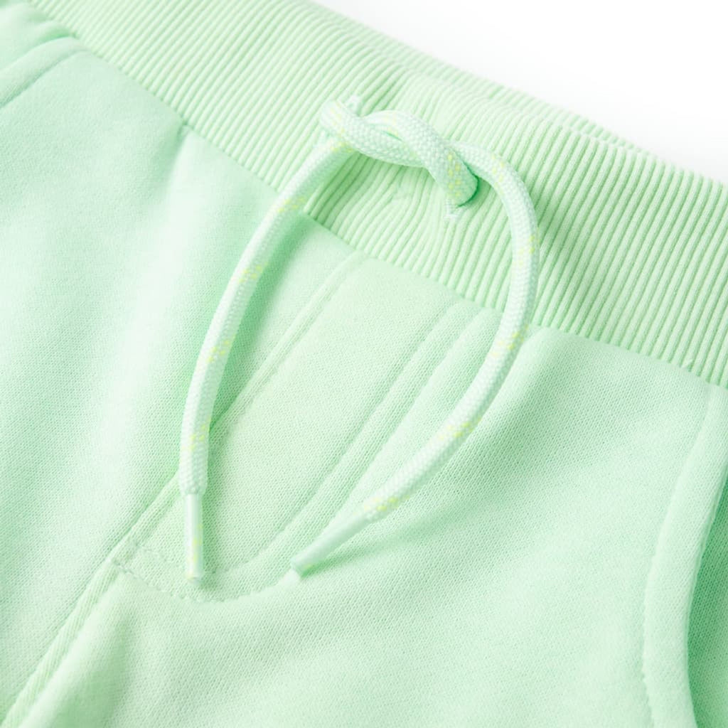 Kids'Sweatpants Bright Cotton Bright Green 128 Kids' Bottoms Kids' Bottom 128
