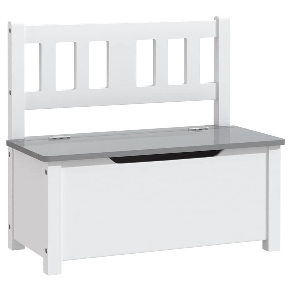 Bench Mdf White 60 x 30 x 55 cm Seating Garden Furniture Outdoor Baby Children
