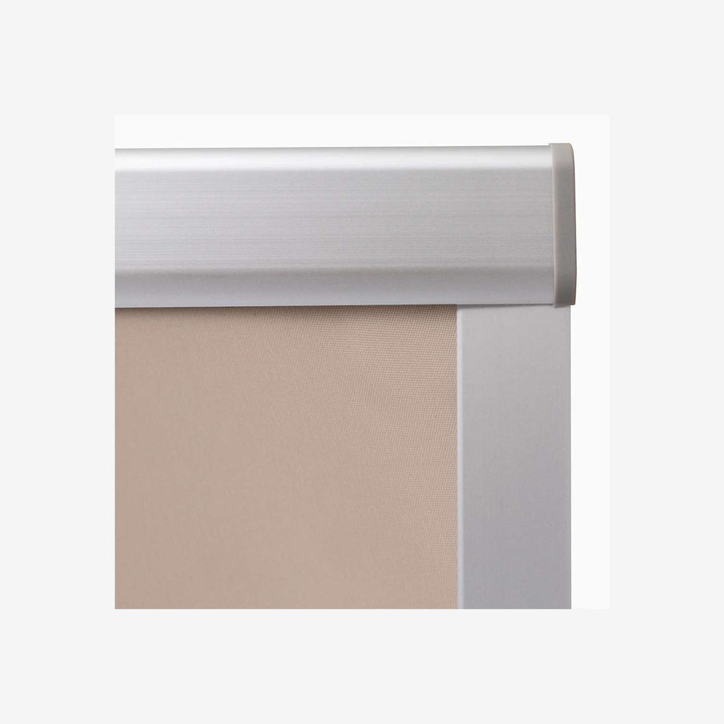 Roller Blind Blackout Fabric Beige 96.3 x 98.2 cm Window Shade Window Covering