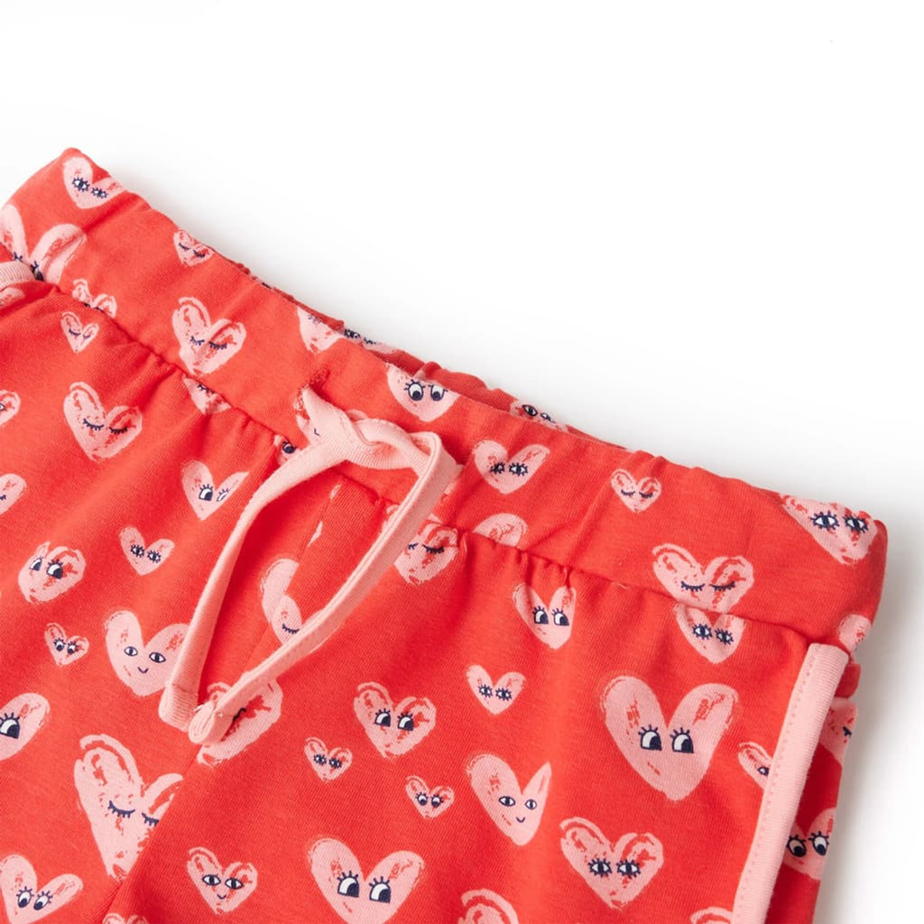 Shorts Cotton Red 116 Kids' Bottoms Kids' Bottom Kids'Shorts Drawstring 116