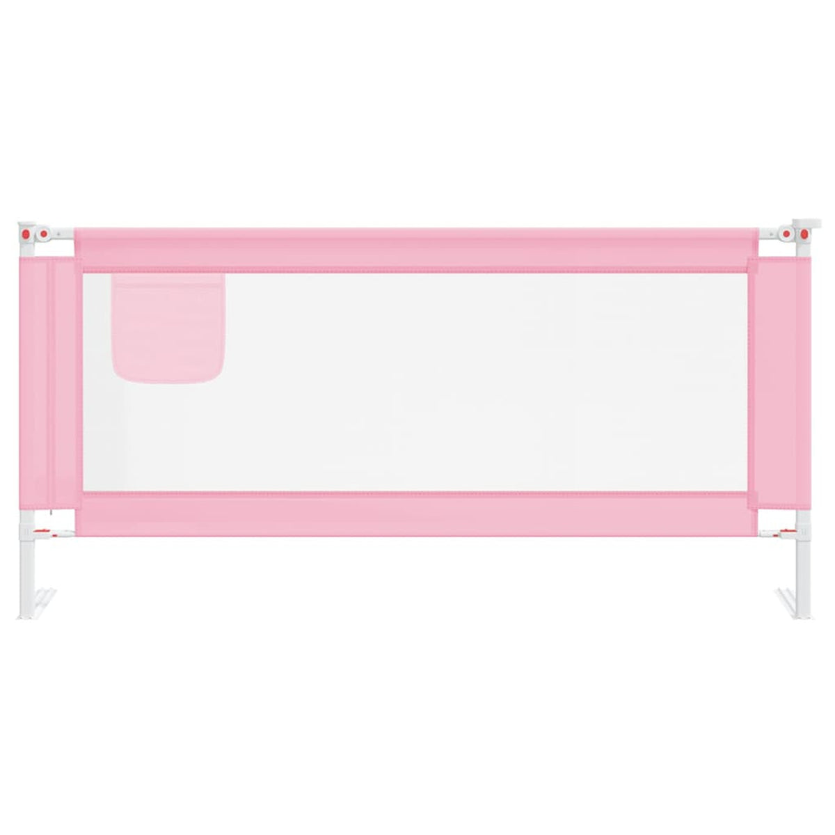 Toddler Safety Bed Rail Fabric (100% Polyester) Pink 190 x 25 x 95 cm Bedguard
