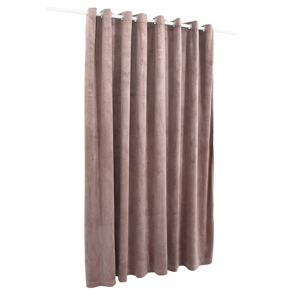 Blackout Curtain Velvet Antique Pink 290 x 245 cm Window Dressing Curtains