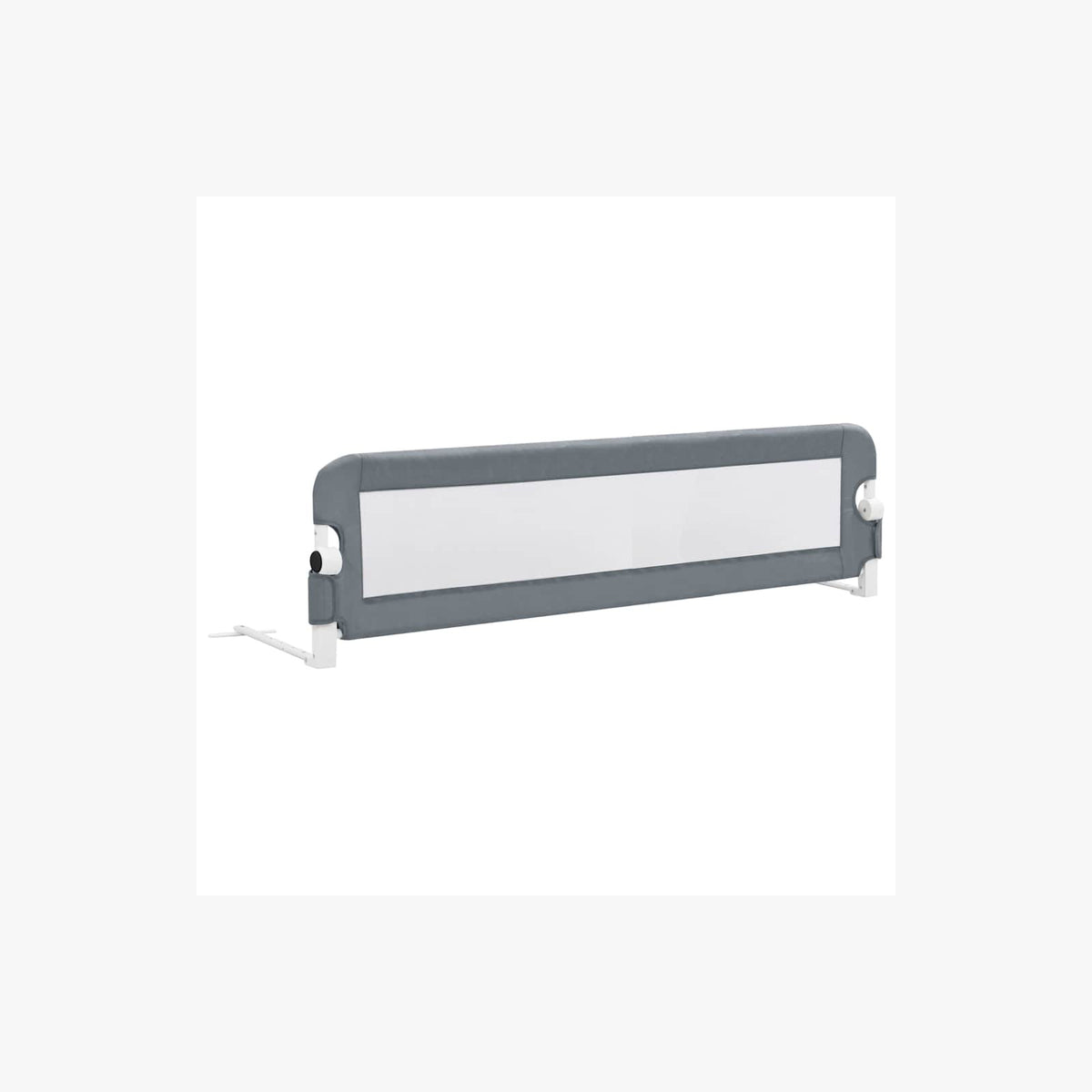 Toddler Safety Bed Rail Polyester Grey 150 x 40.5 x 42 cm Child Bed Guard 5x42cm