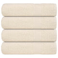 Towel Cotton Cream 150 x 100 cm Bathroom Bath Linen Home Towels 4 pcs 150x100cm