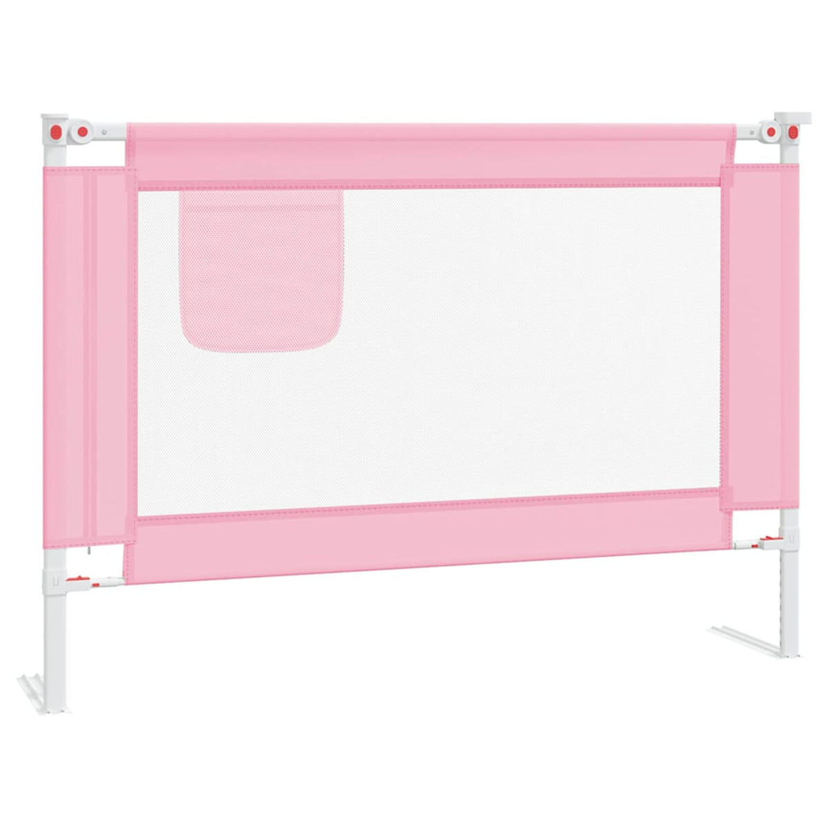 Toddler Safety Bed Rail Fabric (100% Polyester) Pink 90 x 25 x 95 cm Bedguard