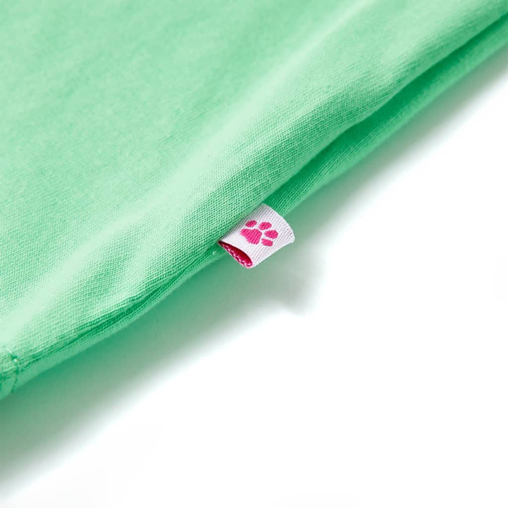 Kids T-Shirt Cotton Light Green 116 Children's Top Kids Clothing Kids Wear 116