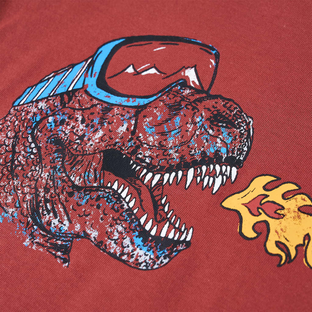 Kids T-Shirt Cotton Burnt Red 128 Children's Top Kids Clothing Kids Variant 2