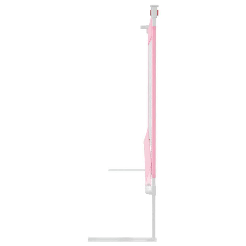 Toddler Safety Bed Rail Fabric (100% Polyester) Pink 100 x 25 x 95 cm Bedguard