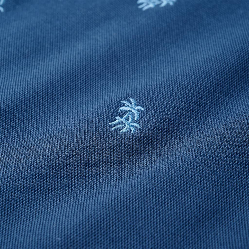 Kids'Polo Shirt Dark Cotton Dark Blue 128 Kids Clothing Children's Wear 128