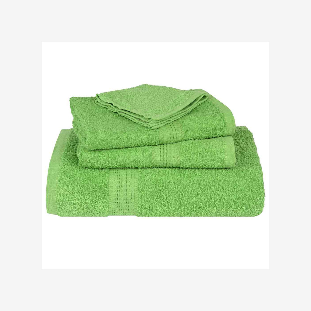 Towel Cotton Apple Green 200 x 80 cm Bathroom Bath Linen Home Towels 10 pcs