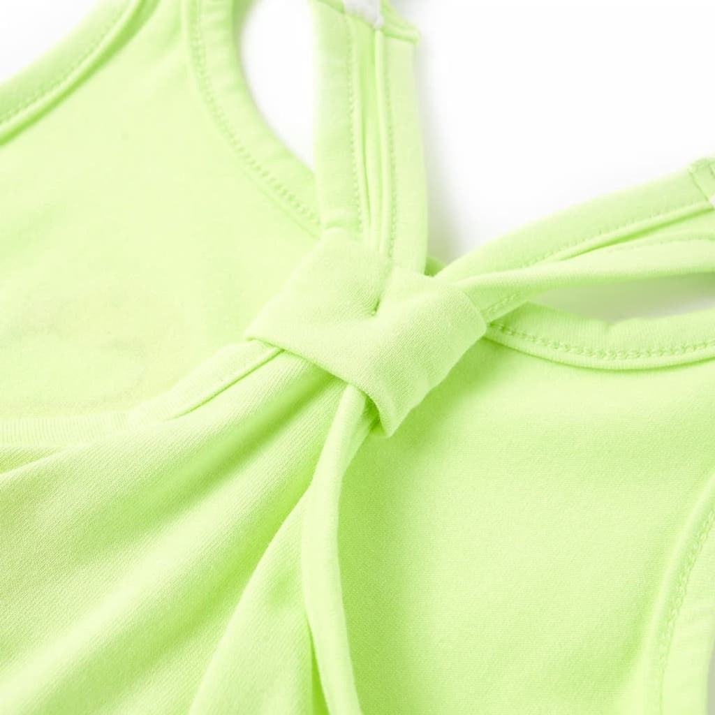 Kids'Tank Top Neon Cotton Neon Yellow 128 Kids Clothing Children's Wear 128
