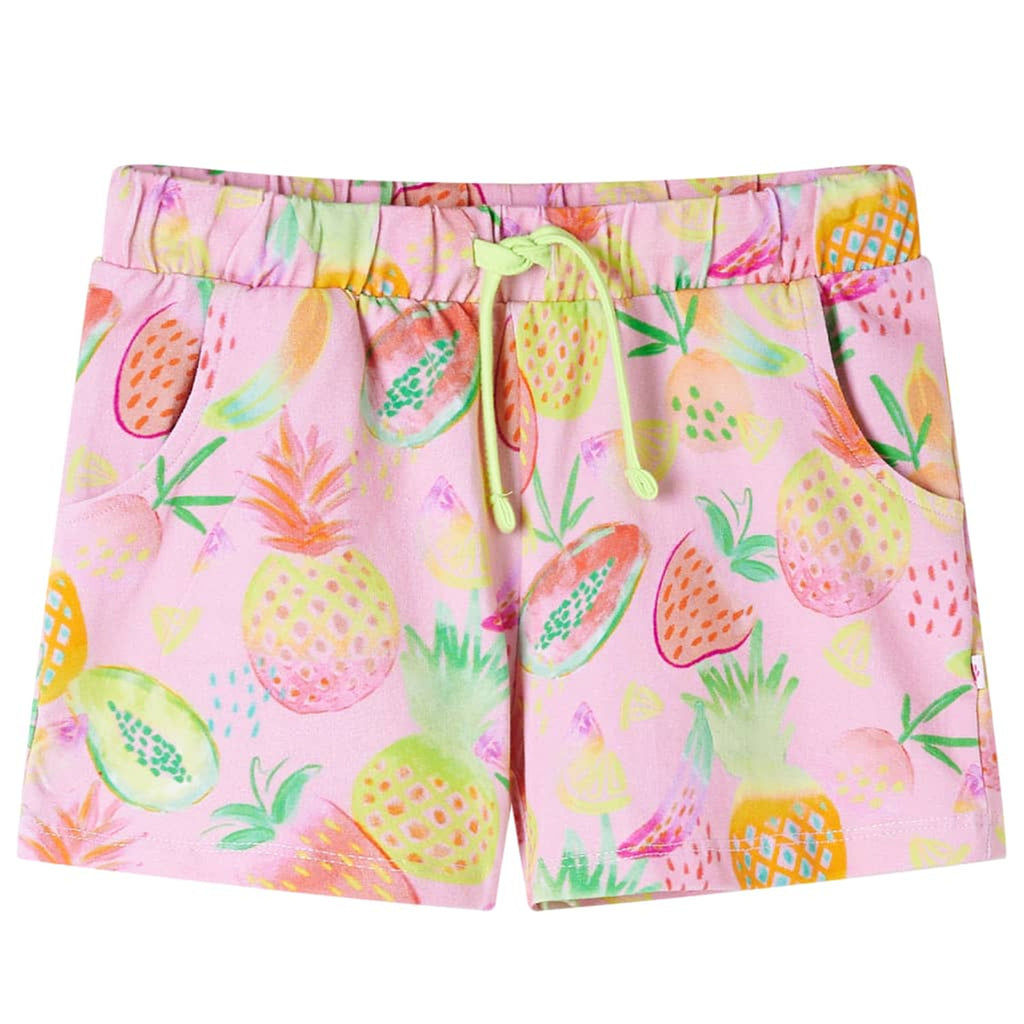 Shorts Cotton Soft Pink 116 Kids' Bottoms Kids' Bottom Kids'Shorts Drawstring