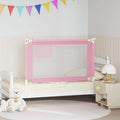 Toddler Safety Bed Rail Fabric (100% Polyester) Pink 120 x 25 x 95 cm Bedguard
