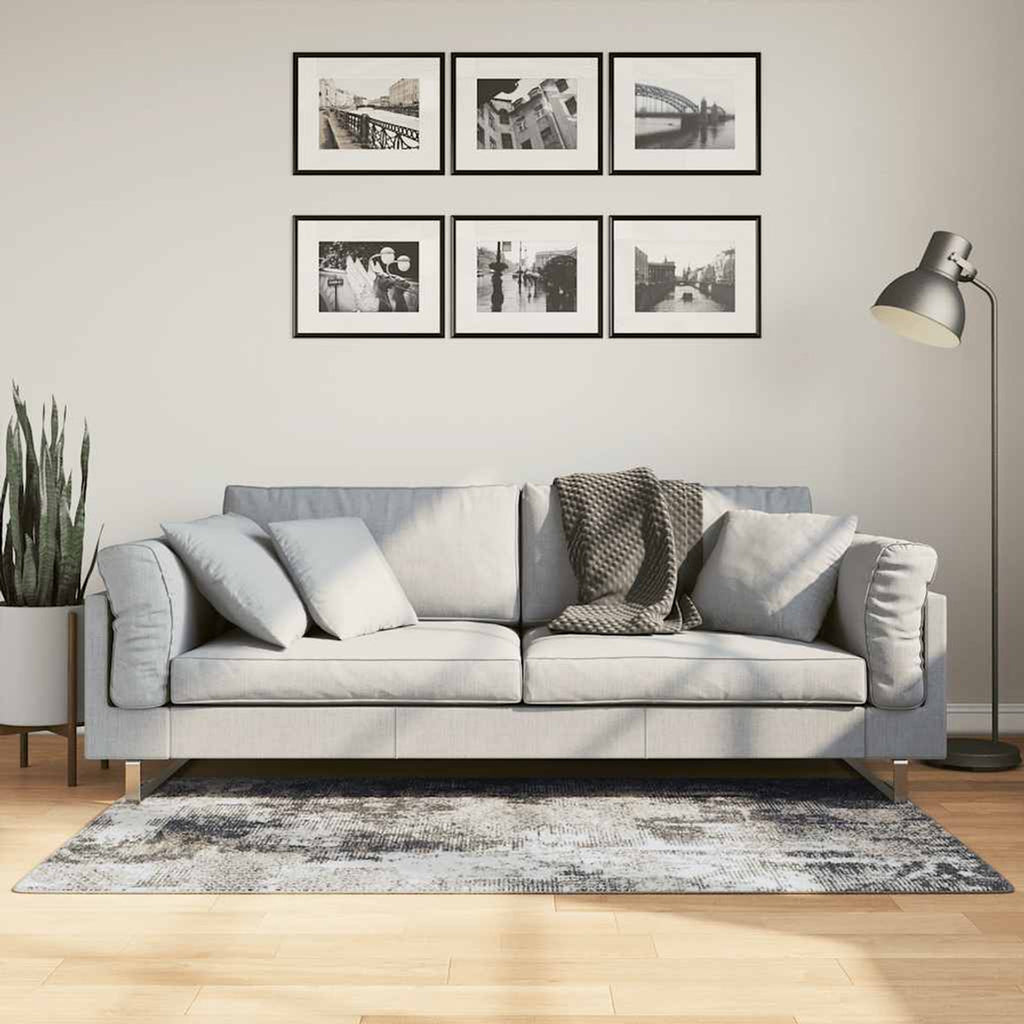 Rug Polyester Multicolour 80 x 0.4 x 150 cm Floor Mat Home Decor Variant 3