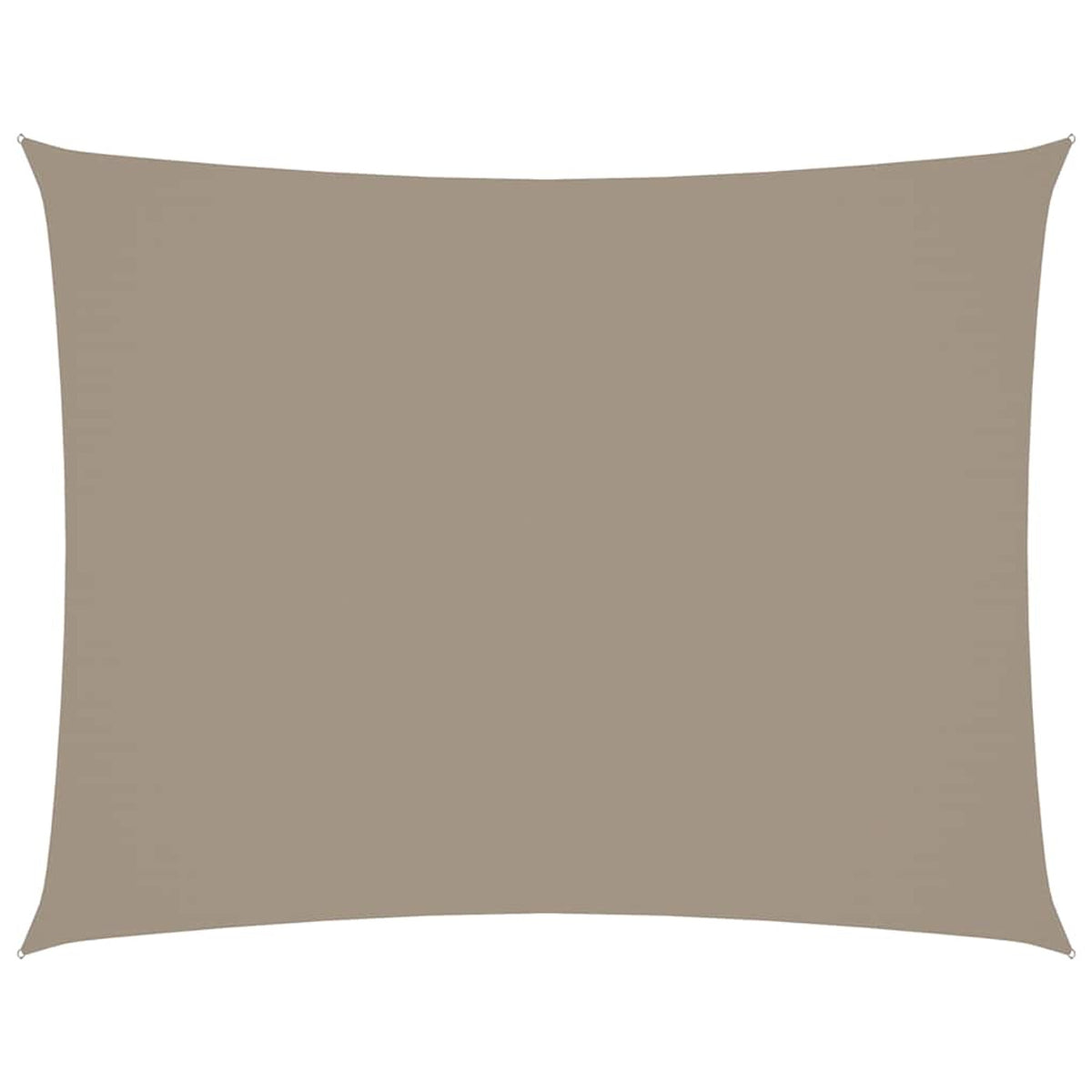 Sunshade Sail Oxford Fabric Taupe Water Resistant UV Resistant 350 x 450 cm