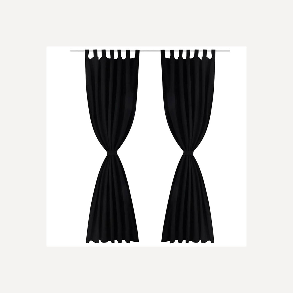 Curtain Black 140 x 225 cm Window Dressing Home Furnishings Window Covering