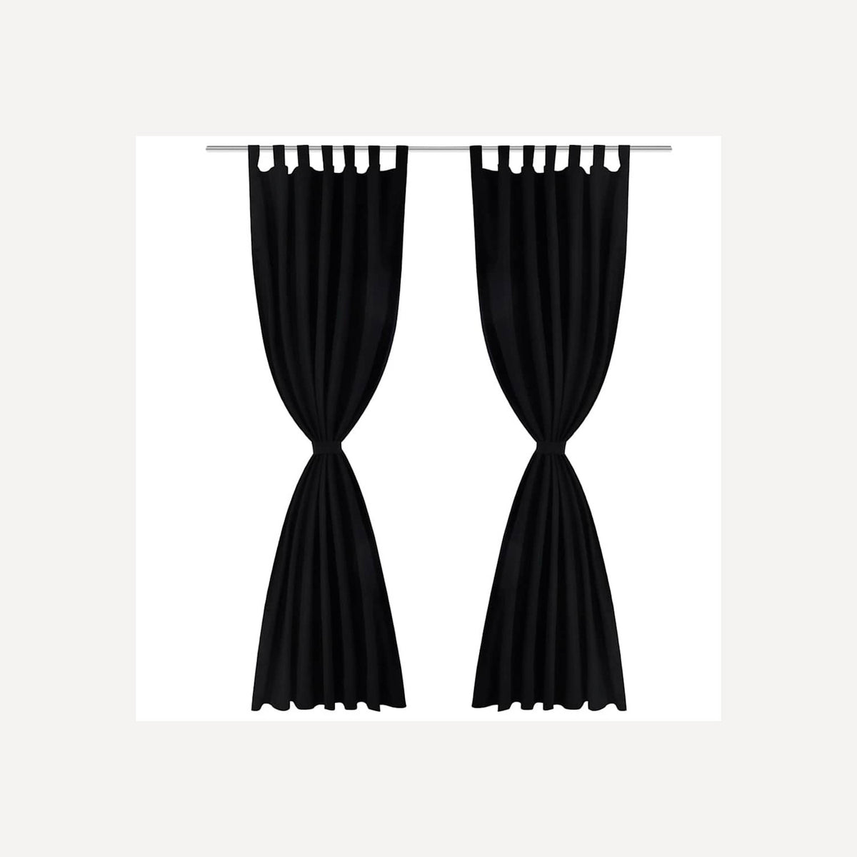 Curtain Black 140 x 225 cm Window Dressing Home Furnishings Window Covering