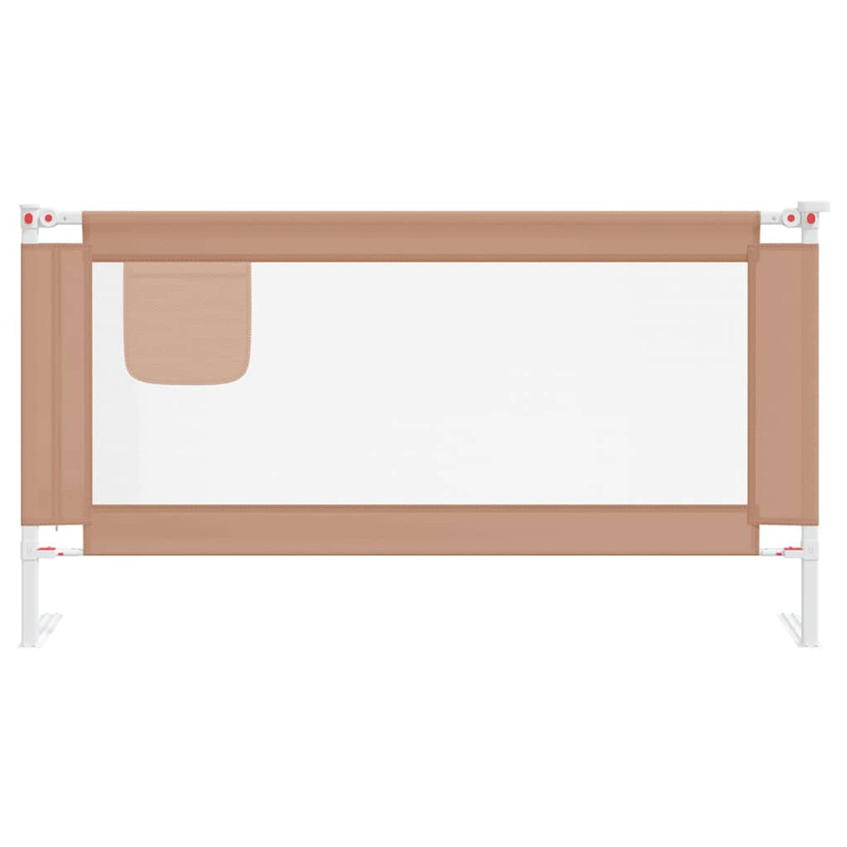 Toddler Safety Bed Rail Fabric (100% Polyester) Taupe 160 x 25 x 95 cm