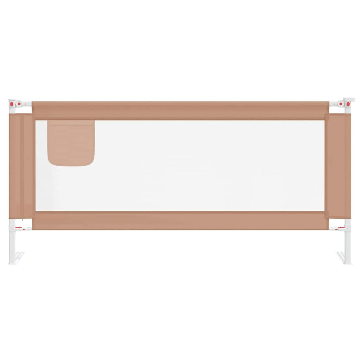 Toddler Safety Bed Rail Fabric (100% Polyester) Taupe 200 x 25 x 95 cm